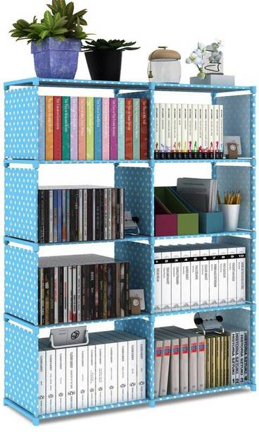 Zooper Plastic 10 Shelf Book Organizer Plastic Open Book Shelf