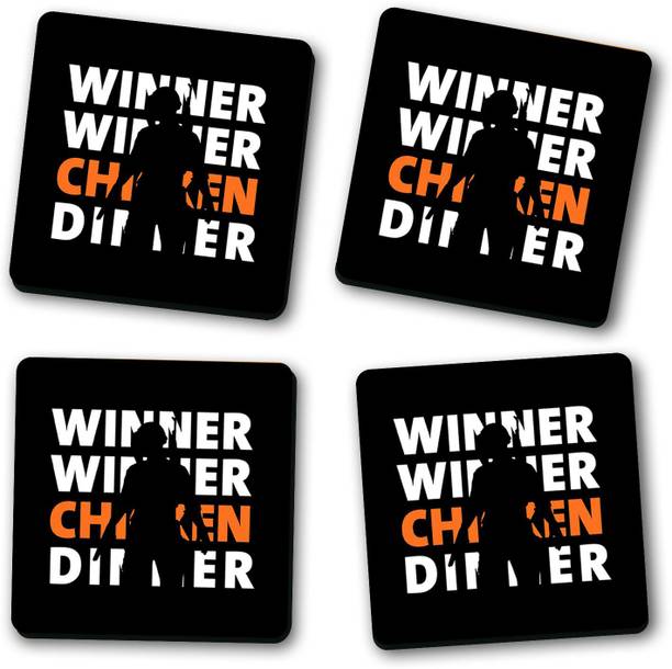 Ashvah Square Wood Coaster Set