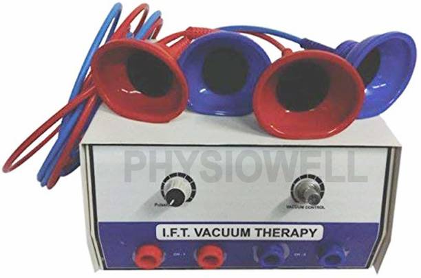 Physiowell Physiotherapy IFT Vacuum Therapy Unit Machine for Body Slimming, Body Contouring, Stretch Mark Improving with One Year Warranty Physiotherapy Equipment Electrotherapy Device