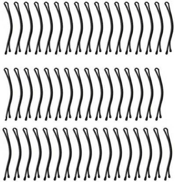 FEGURO Bob Pins, Bobby Pins, Side Pins Pack of 50 Hair Pin (Black) Hair Pin