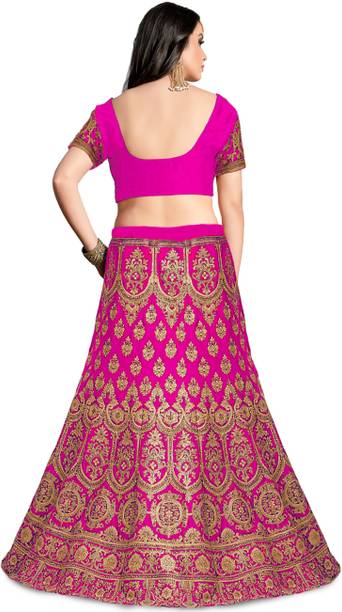Trijal Fab Embroidered Semi Stitched Lehenga Choli - Image 2