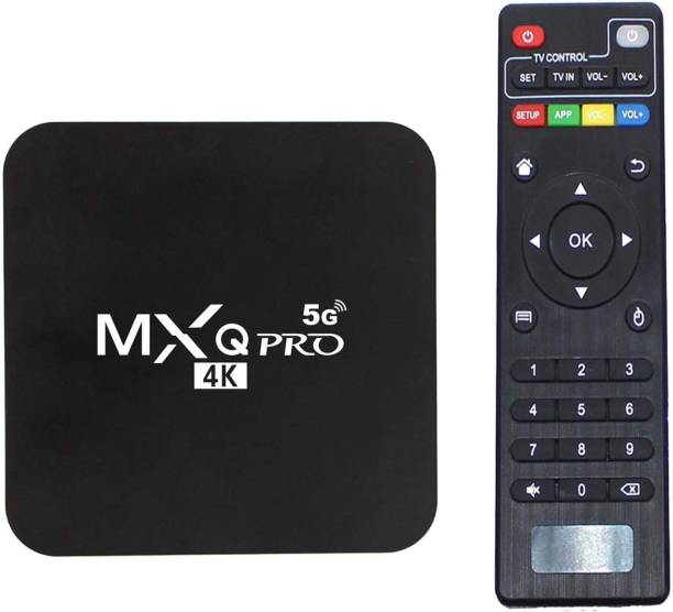 IC PLUS Premium Quality MXQ Pro 4K Android 10 TV Box with 2GB RAM/16GB ROM 64Bit Quad Core Processor Media Streaming Device
