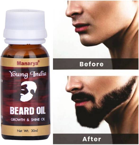 Manarya Young India Argan PowerFull Beard Growth Oil, Moustache Oil Hair Oil
