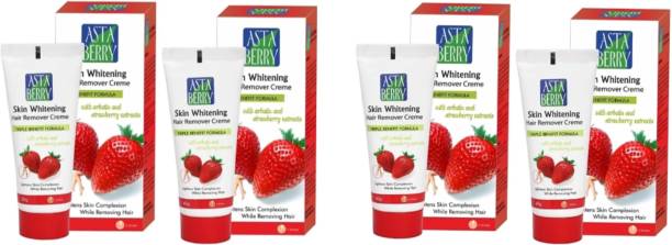 ASTABERRY Skin Whitening Hair Removal Creme (Pack o 4) Cream