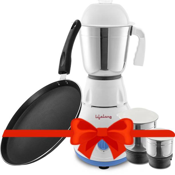 Lifelong LLCMB03 500 W Mixer Grinder (White, 3 Jars) & ...