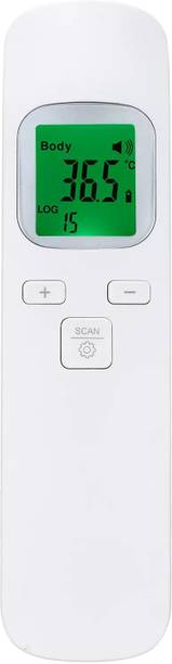 SYGA Non-Contact Forehead Thermometer for Adults and Children, Instant Read Digital Infrared Thermometer, Fever Alarm and Memory Function, 3-in-1 Digital LCD Display for Face, Ear, Body_White Baby Thermometer