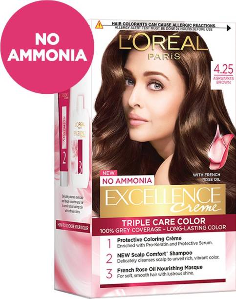 L'Oréal Paris Excellence Creme Hair Color , Aishwarya's Brown 4.25