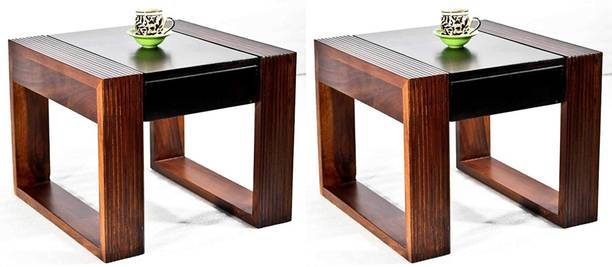 Wood Master Sre 2 Side table Side table for bedroom Side table for living room Side table for bedroom with drawer bed Side table with drawer Solid Wood Side Table (Finish Color - Natural Teak Brown, Pre-assembled) Solid Wood Side Table