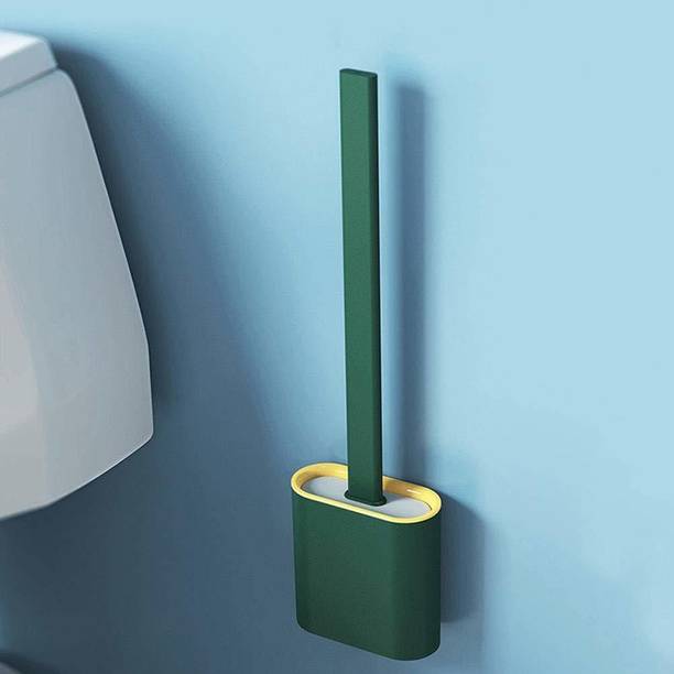 dhaval enterprise Silicone Bristles Toilet Brush With H...
