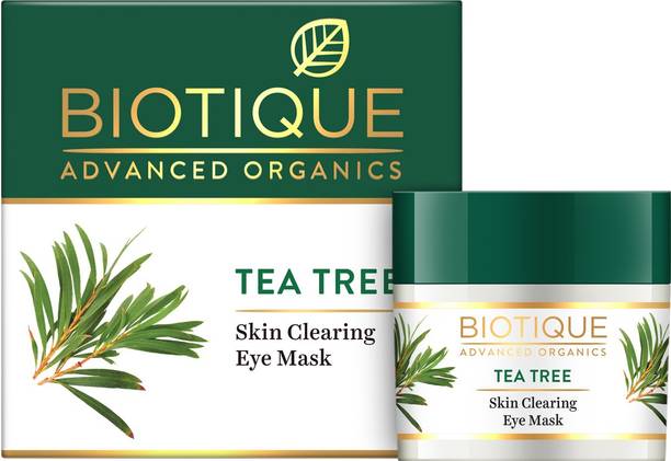 Biotique Advanced Organics Tea Tree Skin Clearing Eye Mask, Green, 15 g