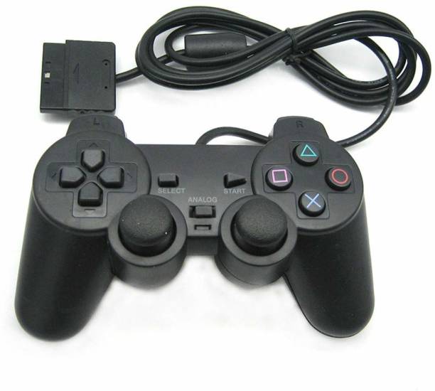 Tech Aura Playstation 2 wired black controller for PS2 Joystick Gamepad For Dual Vabration joystick  Gamepad