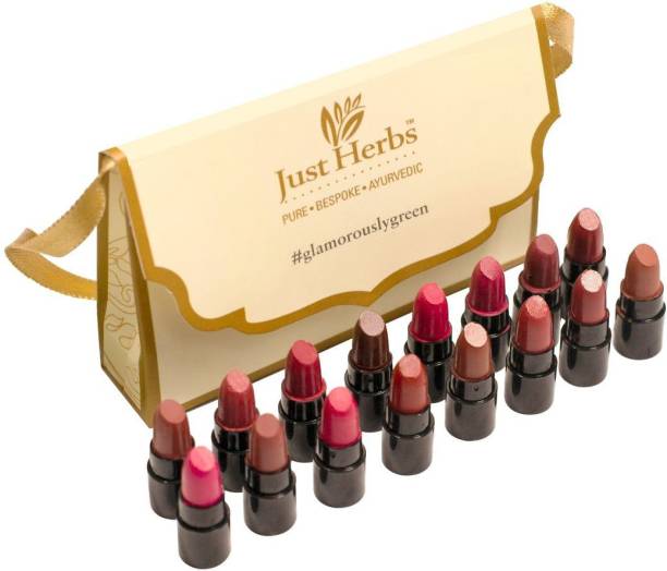 Just Herbs Ayurvedic Lipstick Micro-Mini Trial Kit 38gm
