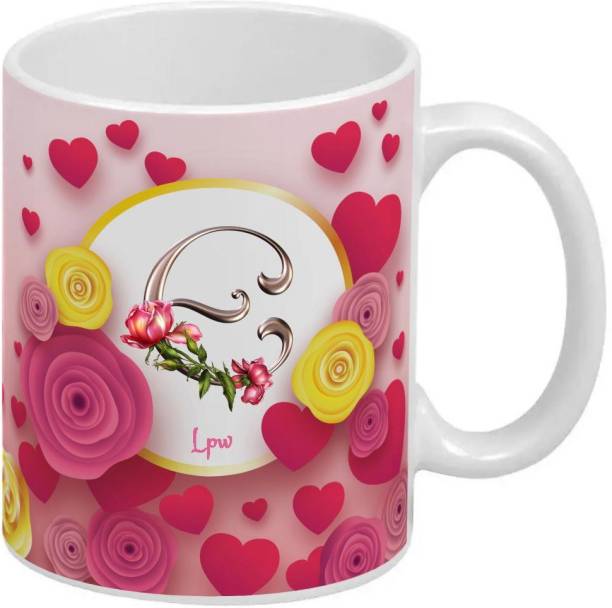 LPW Letter E Alphabet Best Gift for Boy Friend Special Birthday Gift For Girlfriend 21031 Ceramic Coffee Mug