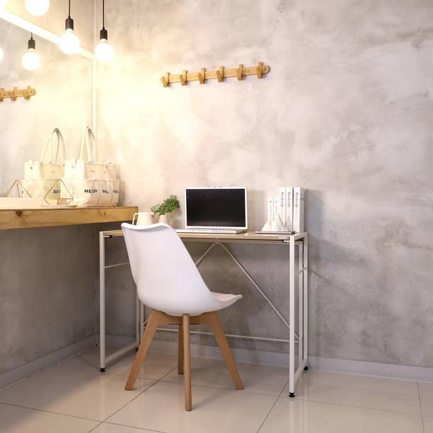 PRITI Modern Folding Computer Writing Desk for Small Space Engineered Wood Study Table