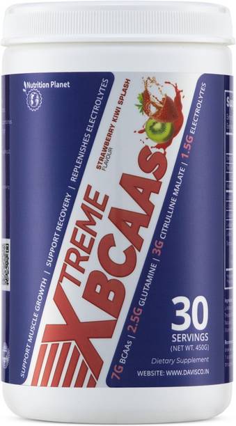 Nutrition Planet XTREME BCAAs Strawberry Kiwi Splash 450g BCAA