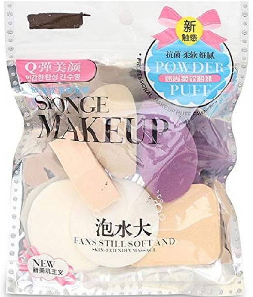 अवती Make Up Sponge Beauty Blender Puff (Color May Vary)- Set of 6