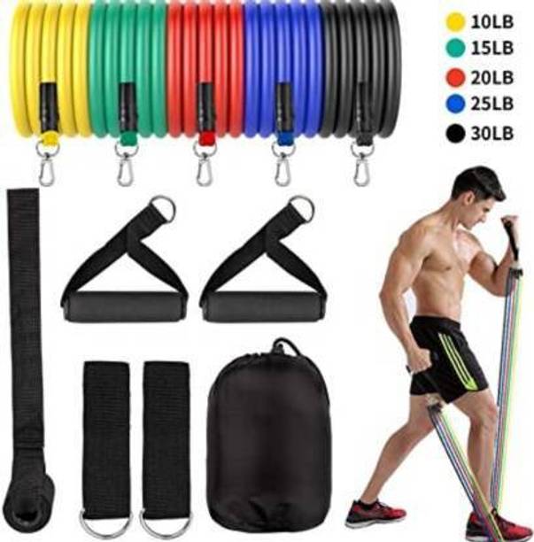 ADONYX Resistance Bands 11pcs Set Tubes for Fitness Home Gym Exercise Workout Resistance Tube