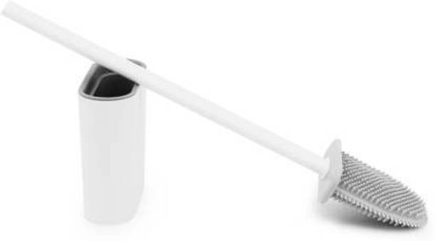 unique villa Silicone Bristles Toilet Brush With Holder...
