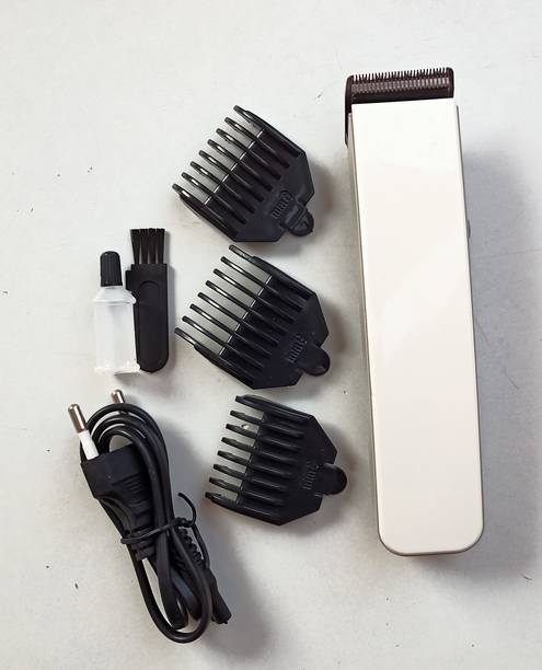 UZAN NV 216-White Runtime: 60 min Trimmer for Men & Women (White) White() Grooming Kit 45 min  Runtime 3 Length Settings