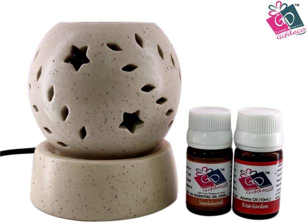 GIFDECO SANDALWOOD, ROSE Diffuser Set, Diffuser, Aroma Oil, Refill ED-WSTAR-18