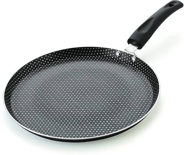 NIRLON Polkadot Non Stick Cookware Kitchen Accessories Aluminium Flat Tawa 26cm Non-Stick Coated Cookware Set