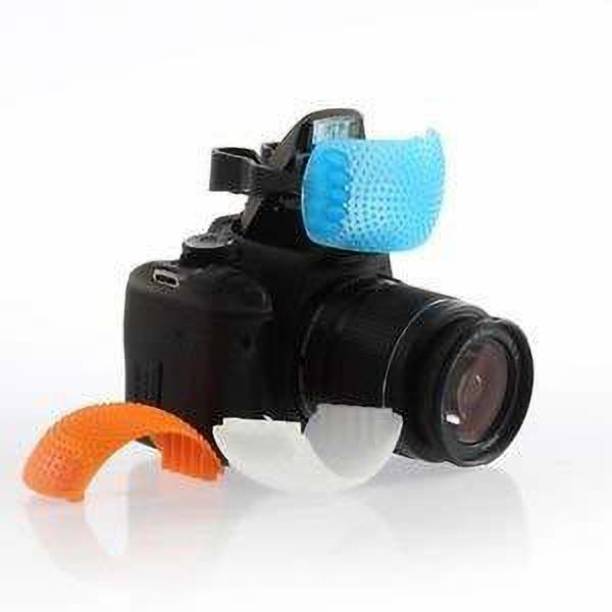 MILLETS 3 Color Pop Up Hot-Shoe Flash Diffuser Set for DSLR Cameras Camera Diffuser