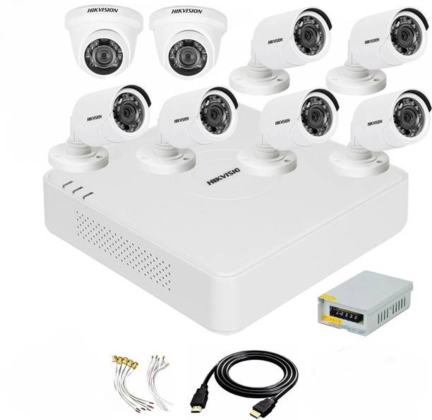 HIKVISION 8 Channal TURBO HD DVR 1080p 1Pcs,Outdoor Camera 2 MP 6Pcs,Indoor Camera 2 MP 2Pcs,Power Supply 1Pcs,combo set Security Camera