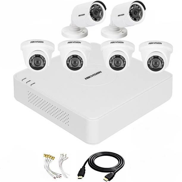 HIKVISION 8 Channal TURBO HD DVR 1080p 1Pcs,Outdoor Camera 2 MP 2Pcs,Indoor Camera 2 MP 4Pcs,HDMI cable 1Pcs,Bnc & Dc connectors,combo set Security Camera