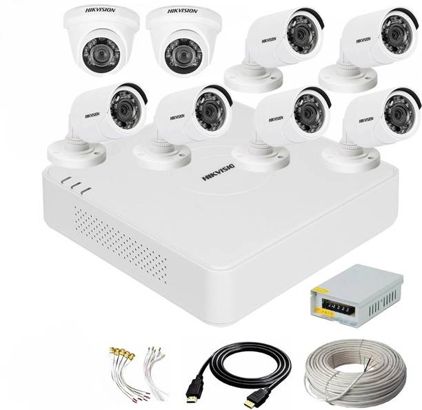 HIKVISION 8 Channal TURBO HD DVR 1080p 1Pcs,Outdoor Camera 2 MP 6Pcs,Indoor Camera 2 MP 2Pcs,combo set Security Camera