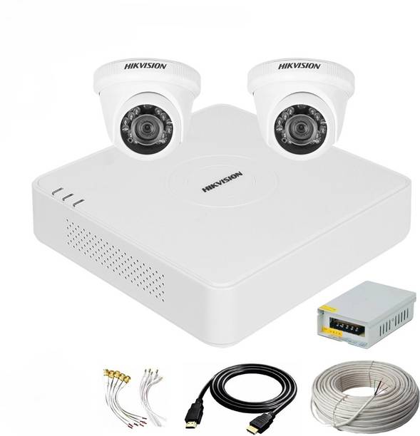 HIKVISION 4 Channal TURBO HD DVR 1080p 1Pcs,Indoor Camera 2 MP 2Pcs,combo set Security Camera