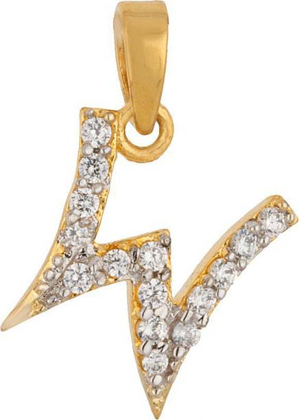 Artificial Classic Plain Gold-plated Cubic Zirconia Alloy Pendant