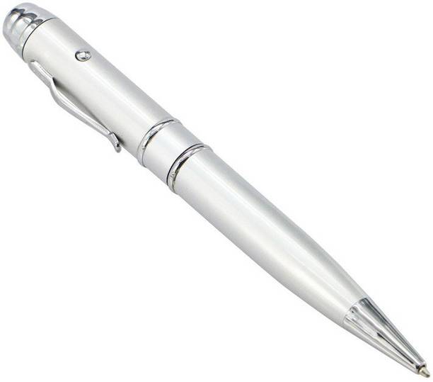Nexshop Lighting Pen USB Flash Drive with LED's Multi functional Laser Pointer 4GB Pendrive 4 GB Pen Drive Compatible with Laptop, Audio Player, Gaming Console, Tablet, Desktop Computer, Television USB 2.0 Metal Case