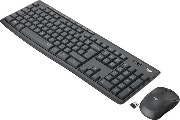 Logitech MK295 Mouse & Keyboard Combo, SilentTouch Technology Wireless Multi-device Keyboard
