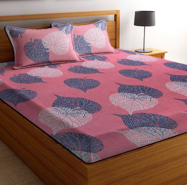 VAS COLLECTIONS 160 TC Microfiber Double Printed Flat Bedsheet