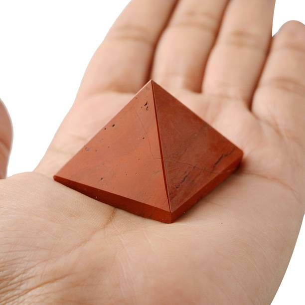 REIKI CRYSTAL PRODUCTS Red Jasper Pyramid Natural Crystal Pyramid 30-35 mm Reiki Healing Stone Pyramid For Vastu Correction And Increase Energy Decorative Showpiece  -  3 cm