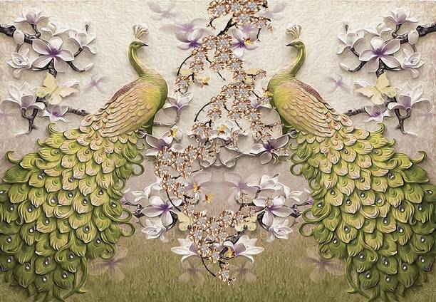 ALL DECORATIVE DESIGN Floral & Botanical Multicolor Wallpaper