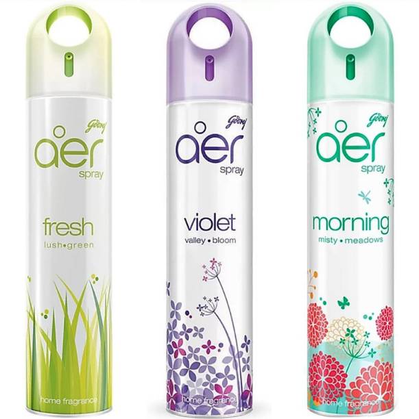 Godrej Aer Fresh, Violet, Morning Spray Fresh , Violet , Morning 240 ml (Pack of 3) #64