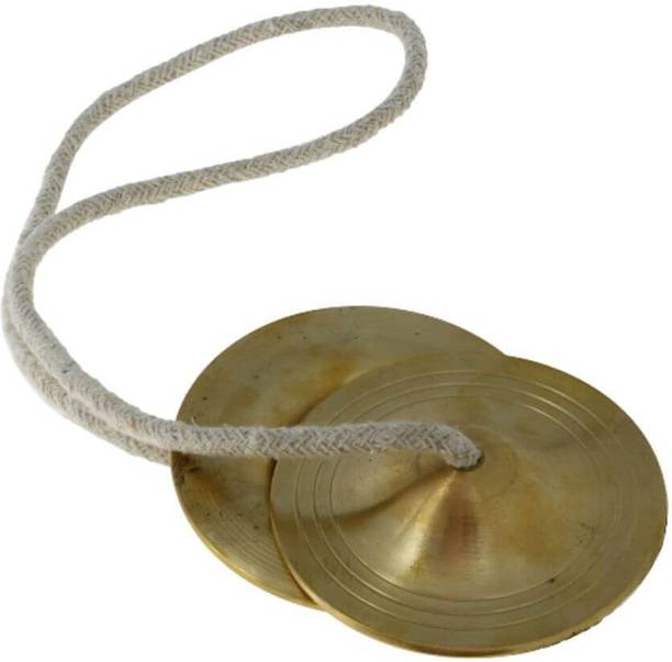 Mayapuri Manjeera/Manjira/Taal/Karatalas Musical Instrument for Hand Cymbals Bhajan Kirtan Harinaam Cymbal Stand