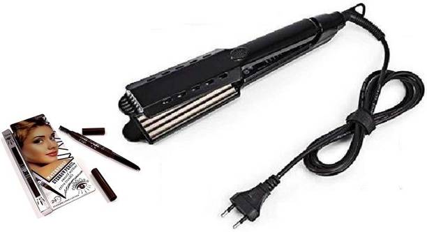 JGJ V&G Professionals Hair Crimper 8227 With 1 Eyebrows Pencil Electric Hair Styler