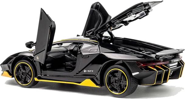Obvie Lamborghini Centenario Die Cast Metal Fast and Furious Luxury Pull Back Car Toy with Light and Sound