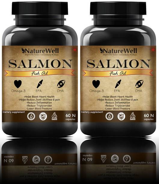 Naturewell Salmon Fish Oil 1000mg 660mg Omega 3 For brain, heart, joint (120N Ultra)DG