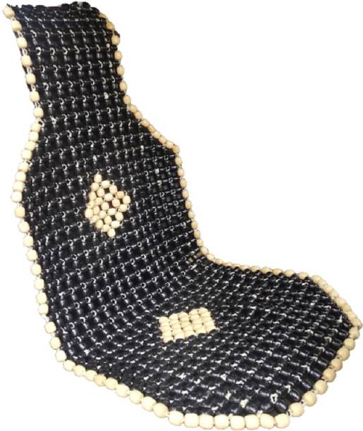 Q1 Beads Wooden Bead Seating Pad For  Ford, Tata, Jeep, Honda, Renault, Mahindra, Hyundai, Maruti Suzuki, Volkswagen Thar, WagonR, Swift Dzire, Kwid, Santro, KUV100, Baleno, Celerio, Compass, Grand i10, Etios, Eeco, Creta, Civic, Ciaz, Polo