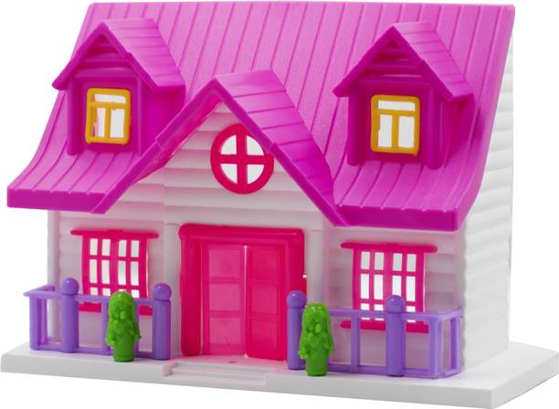 annie Funny Doll House Set For Girls Kids With Furniture | 18 Pc Set | Openable Door | 100% Non-Toxic BPA free plastic| Dream House Lovely Classic Shape N Design