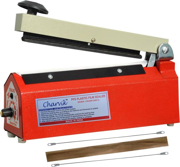 Charvik 8" Impulse Manual Hand Bag Sealer/Polybag Hand Held Heat Sealer