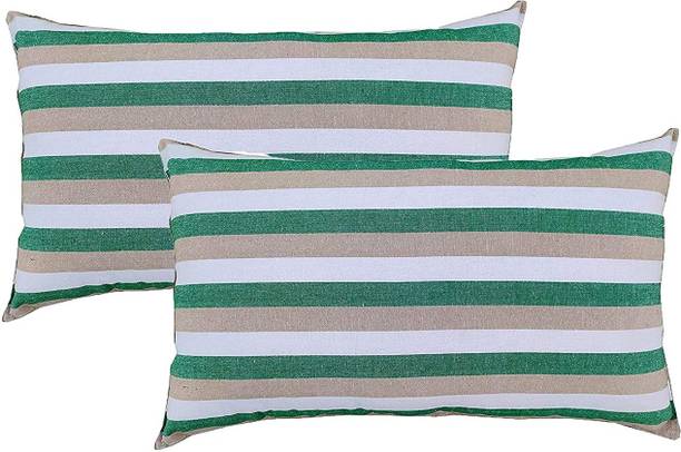 NIVEDHA MATTRESS Cotton Sleeping Pillow Pack of 2 Stripes