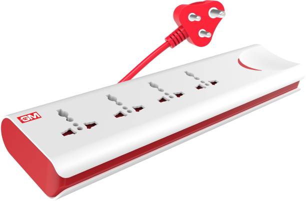 GM 3060 E-Book 4+1 Power Strip with Master Switch, Indicator, Safety Shutter & International Sockets. 4  Socket Extension Boards