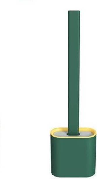 SEASPIRIT Silicone Toilet Brush with Holder Set - Flat ...