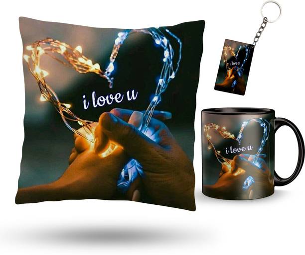 Dreamcart Cushion, Mug, Keychain Gift Set