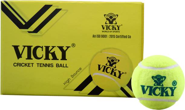 VICKY Light Cricket Tennis Ball (Pack of 6) Cricket Tennis Ball