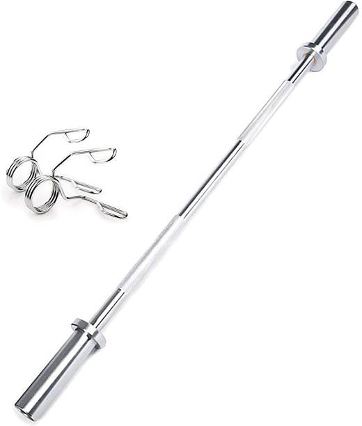 Konark Fitness 3 Feet Straight Olympic Barbell Rod(30 mm Internal Dia & 50mm Outer Dia) Weight Lifting Bar
